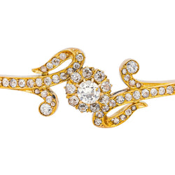 Bracelet Jonc en or rose et diamants - Castafiore