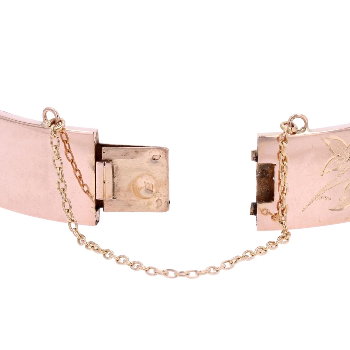 Bracelet Jonc en or rose et perles - Castafiore