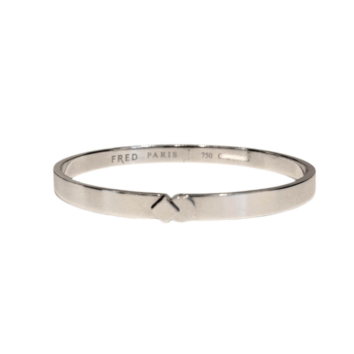 Bracelet Jonc FRED en or blanc - Castafiore