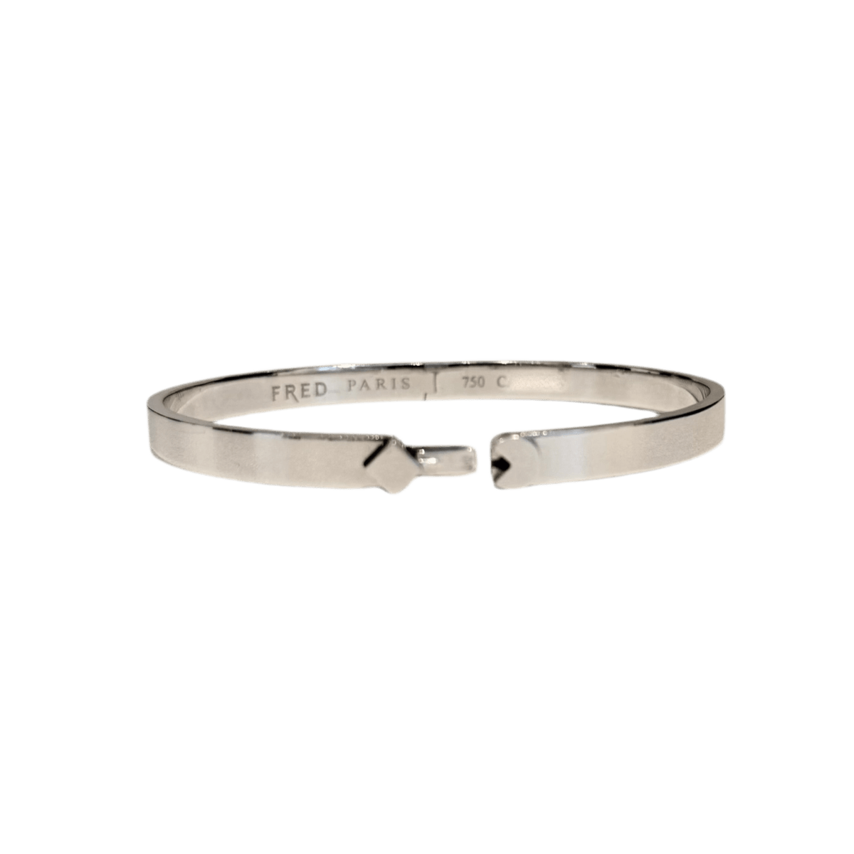 Bracelet Jonc FRED en or blanc - Castafiore