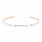 Bracelet Jonc GINETTE NY "Open Pearl Bang" en Or rose et Perle - Castafiore