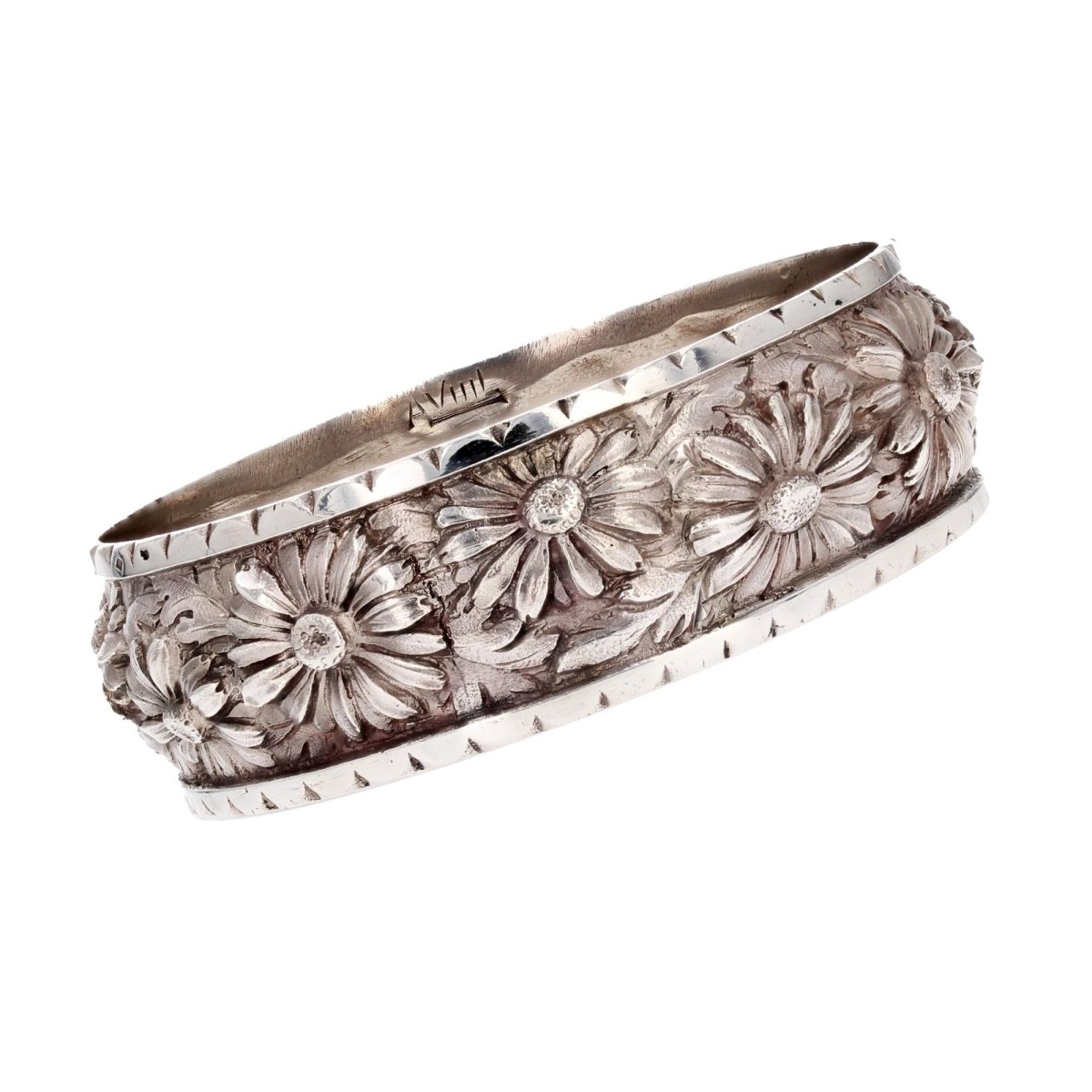 Bracelet JONC Gravures en argent - Castafiore