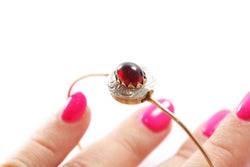 Bracelet jonc grenat en or - Castafiore