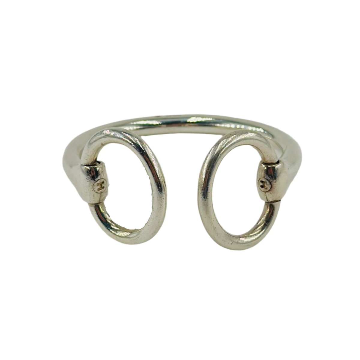 Bracelet Jonc HERMÈS "Nausicaa" en argent - Castafiore