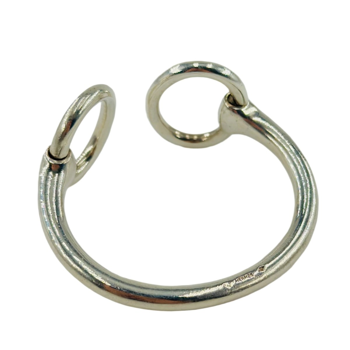 Bracelet Jonc HERMÈS "Nausicaa" en argent - Castafiore