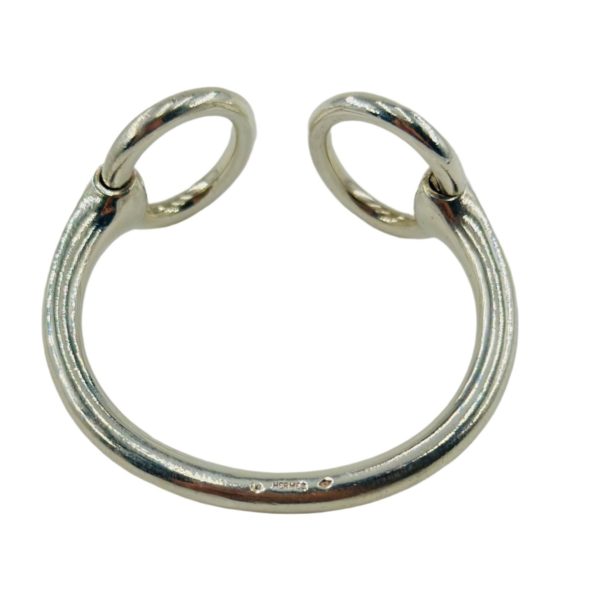 Bracelet Jonc HERMÈS "Nausicaa" en argent - Castafiore