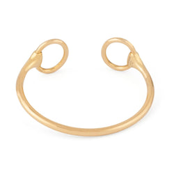 Bracelet Jonc HERMÈS "Nausicaa" en or jaune - Castafiore