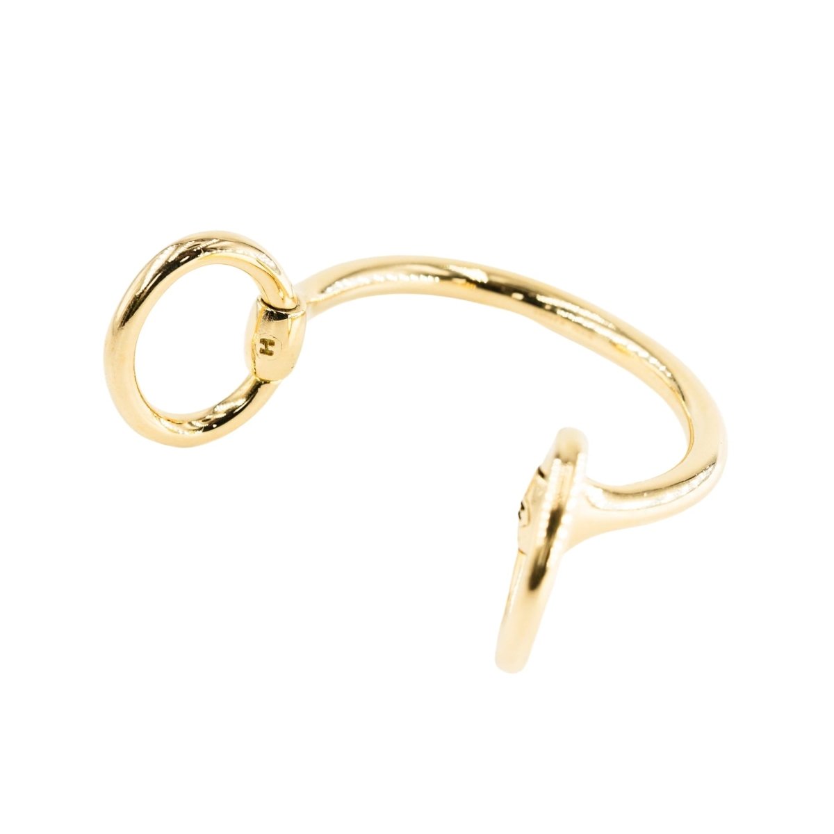 Bracelet Jonc HERMÈS "Nausicaa" en or jaune - Castafiore