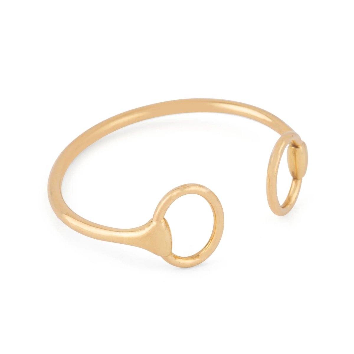 Bracelet Jonc HERMÈS "Nausicaa" en or jaune - Castafiore