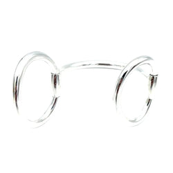 Bracelet Jonc HERMÈS "Nausicaa" GM en argent - Castafiore