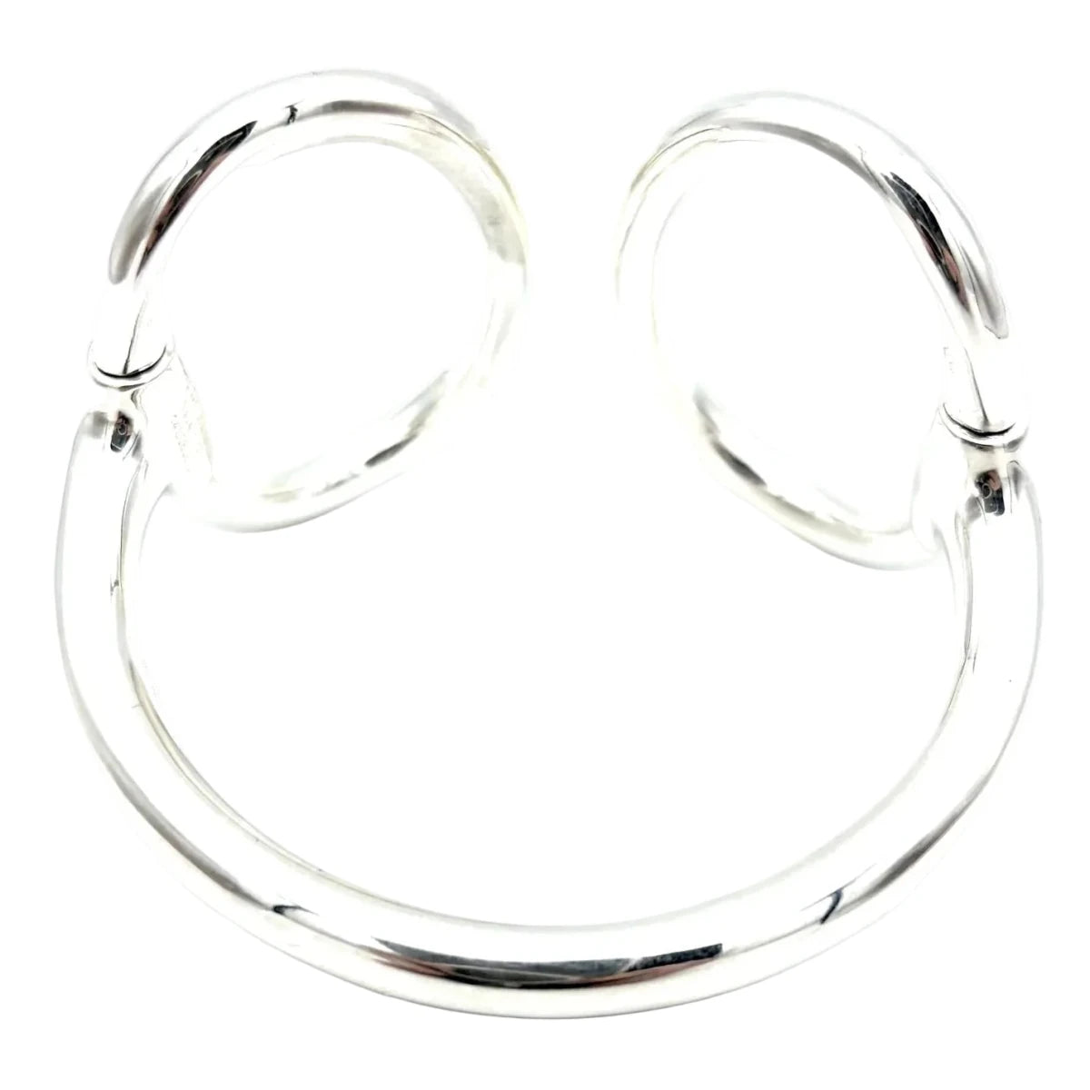Bracelet Jonc HERMÈS "Nausicaa" GM en argent - Castafiore