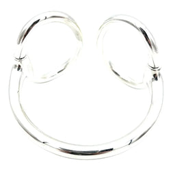 Bracelet Jonc HERMÈS "Nausicaa" GM en argent - Castafiore