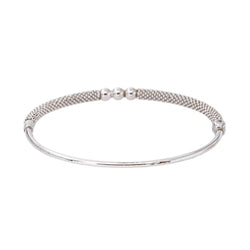 Bracelet Jonc Or blanc - Castafiore