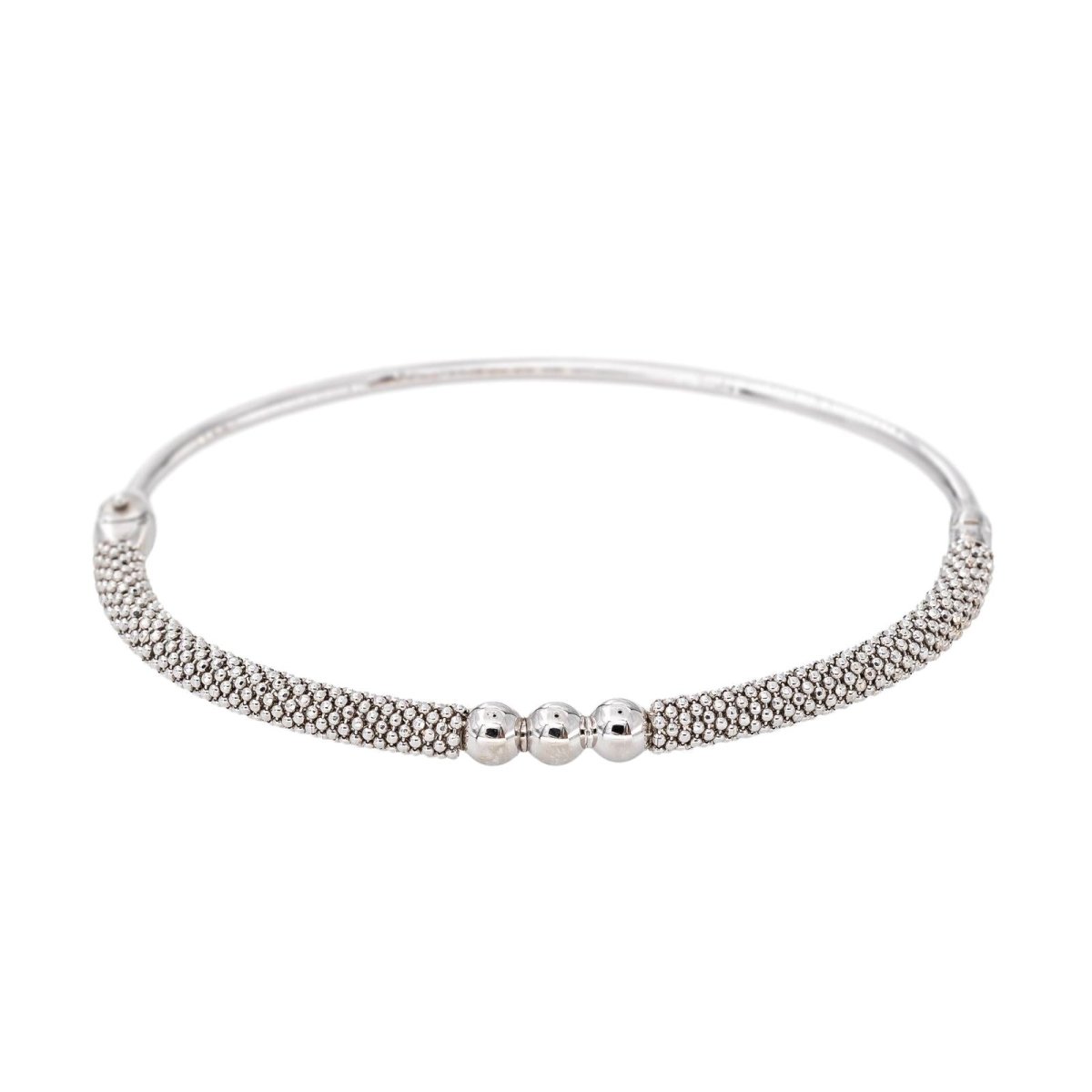 Bracelet Jonc Or blanc - Castafiore