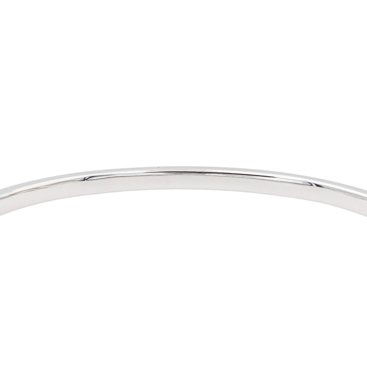 Bracelet Jonc Or Blanc avec Rubis et Diamants - Castafiore