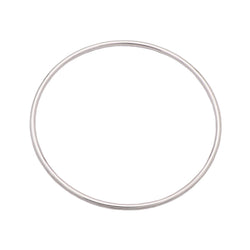 Bracelet Jonc Or Blanc Plein - Castafiore