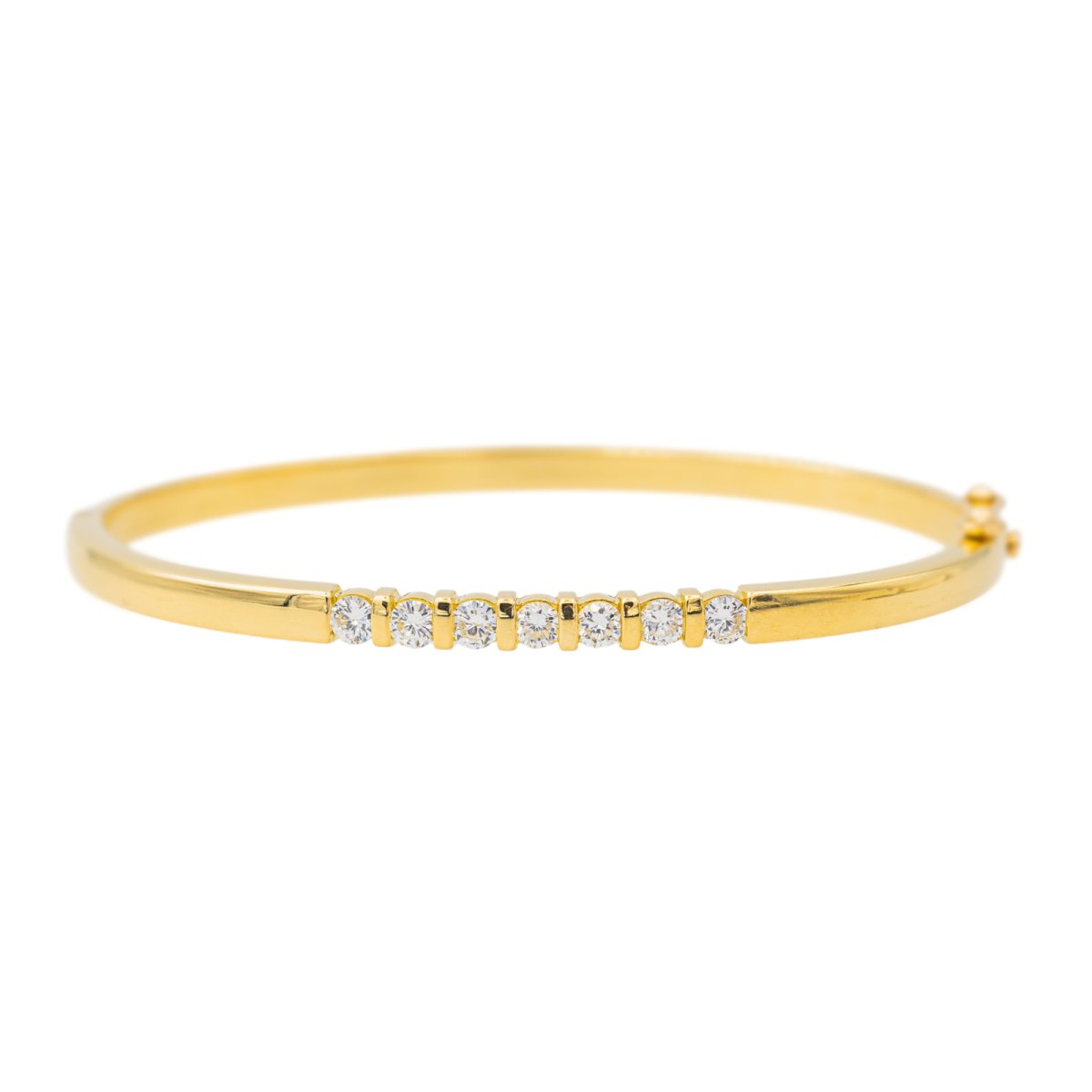 Bracelet Jonc Or jaune Diamant - Castafiore