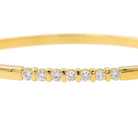 Bracelet Jonc Or jaune Diamant - Castafiore