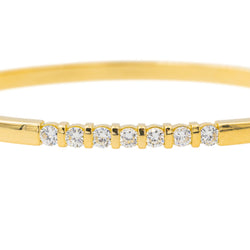 Bracelet Jonc Or jaune Diamant - Castafiore