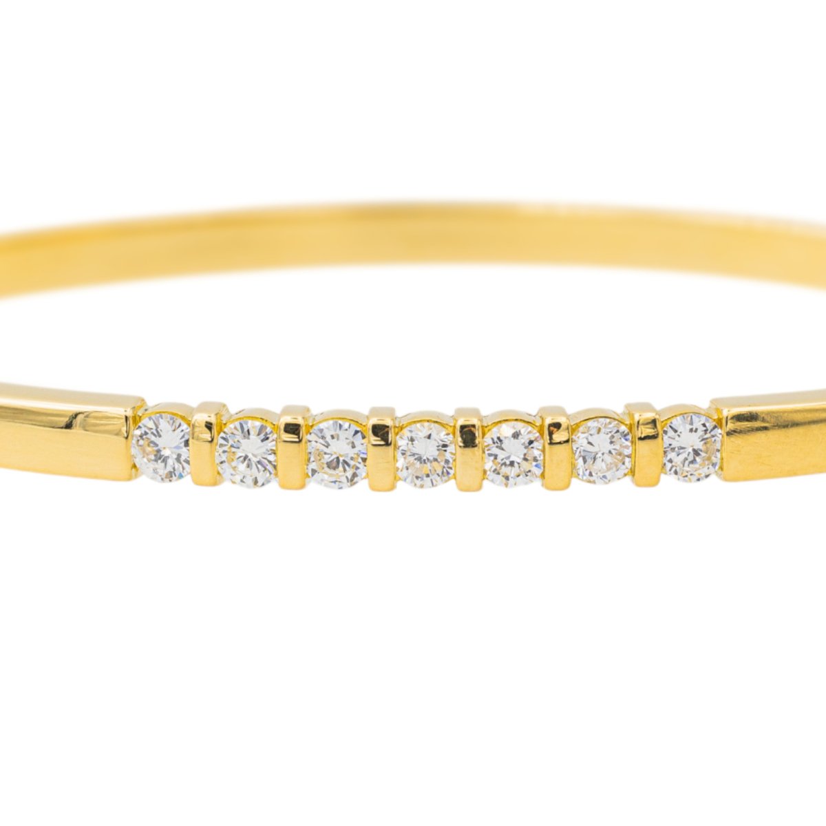 Bracelet Jonc Or jaune Diamant - Castafiore