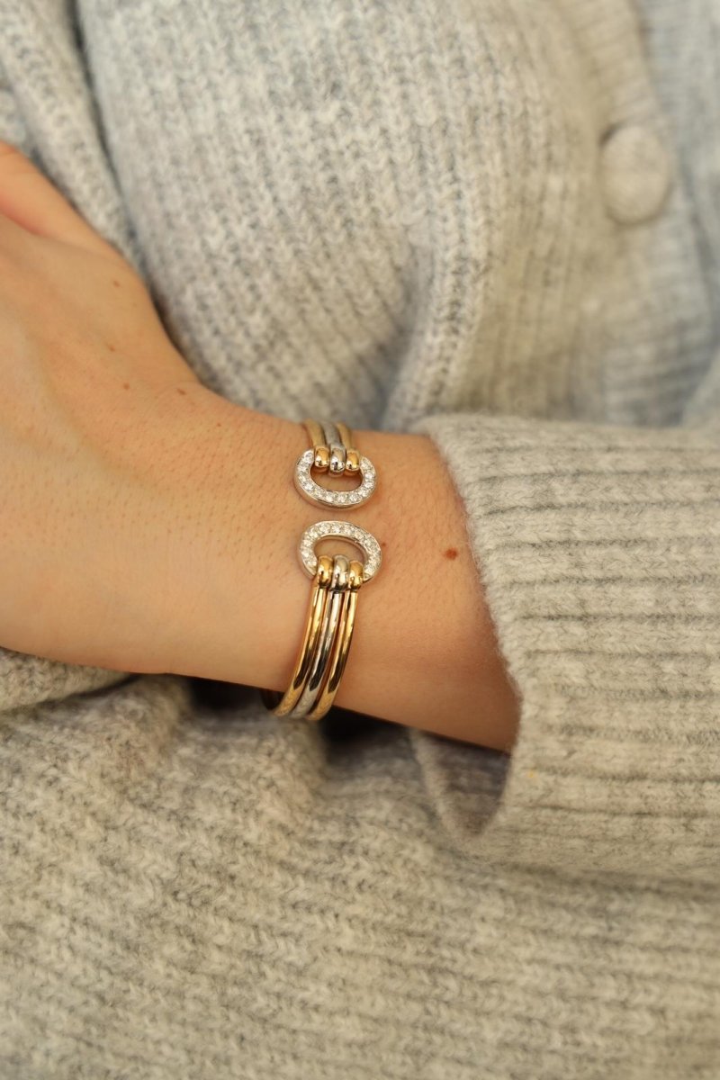 Bracelet Jonc Or jaune Diamant - Castafiore