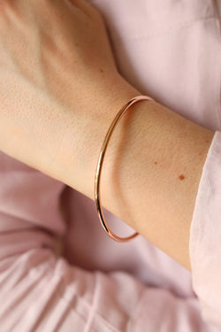 Bracelet Jonc Or rose - Castafiore