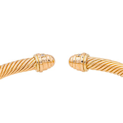 Bracelet Jonc Or rose Diamant - Castafiore