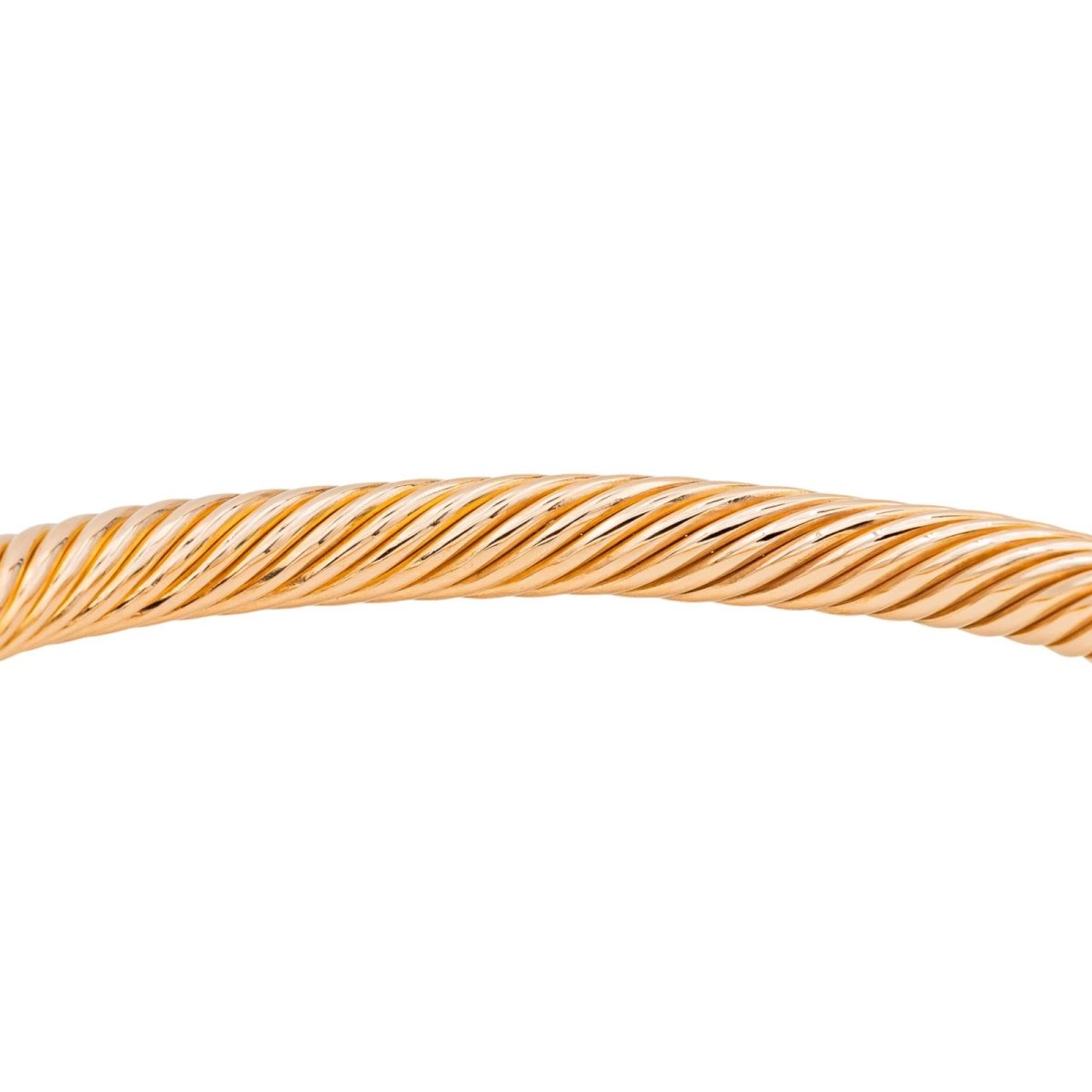 Bracelet Jonc Or rose Diamant - Castafiore