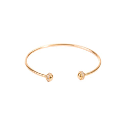 Bracelet Jonc ouvert en or rose et diamants - Castafiore