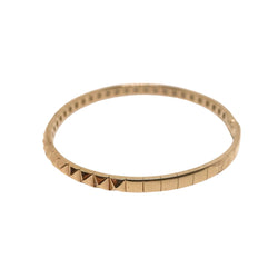 Bracelet jonc ouvrant or rose et petits diamants - Castafiore