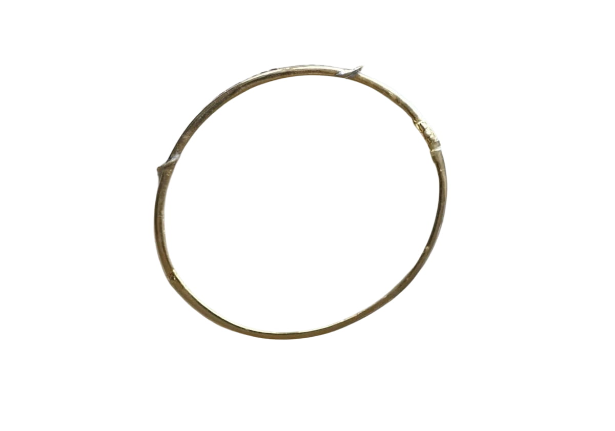 Bracelet jonc ouvrant rubis calibrés et diamants - Castafiore