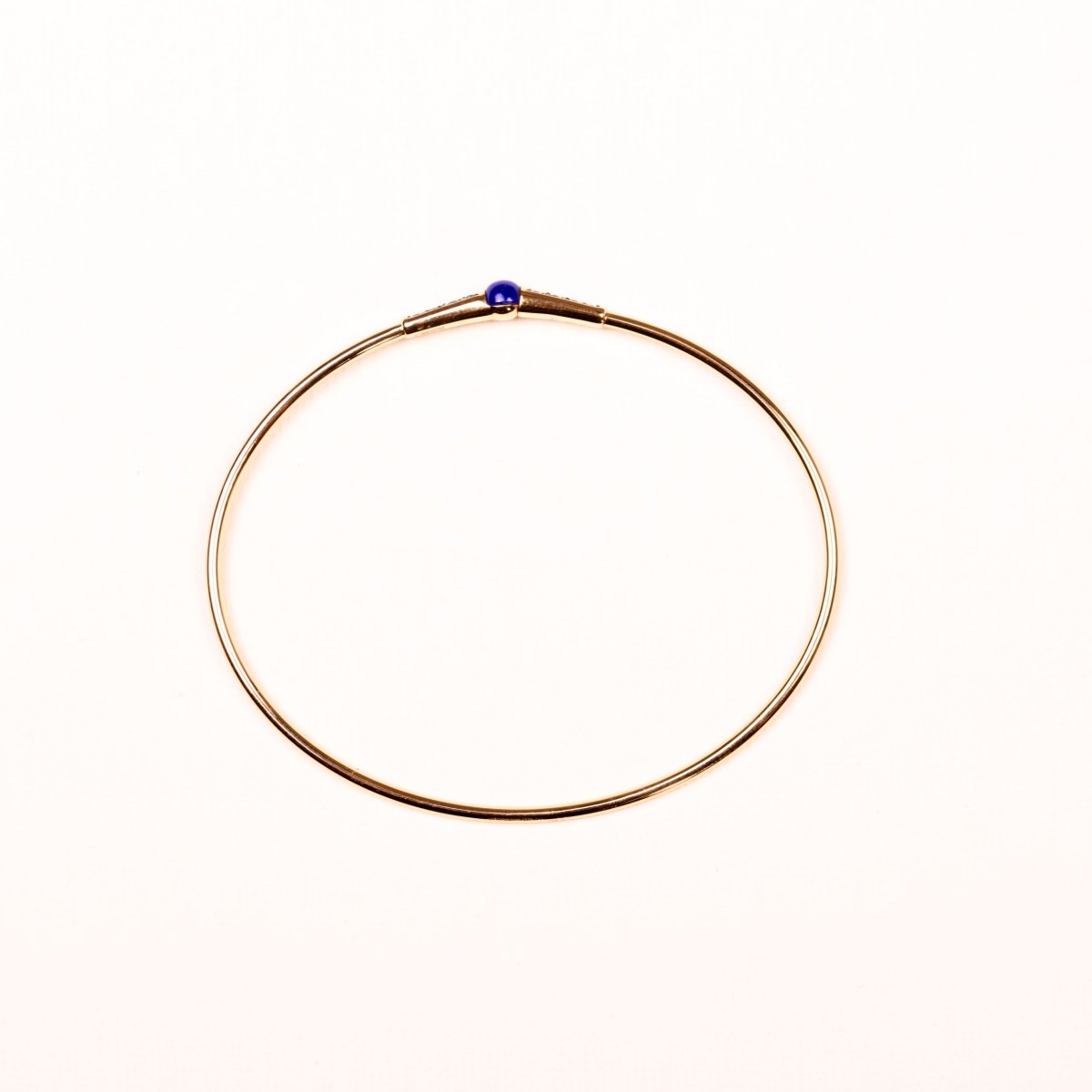 Bracelet jonc Pomellato "M’ama non M’ama" lapis - lazuli et saphirs - Castafiore