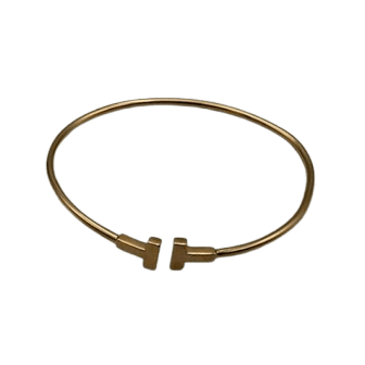 Bracelet Jonc TIFFANY & CO. "T Wire" en or rose - Castafiore