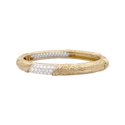 Bracelet Jonc VAN CLEEF & ARPELS en or jaune et diamants - Castafiore