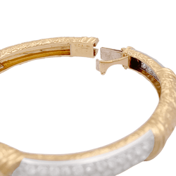 Bracelet Jonc VAN CLEEF & ARPELS en or jaune et diamants - Castafiore