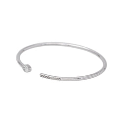 Bracelet Jonc VAN DER BAUWEDEN "Vendôme" en or blanc et diamants - Castafiore