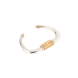 Bracelet Jonc ZOLOTAS en argent et or jaune - Castafiore