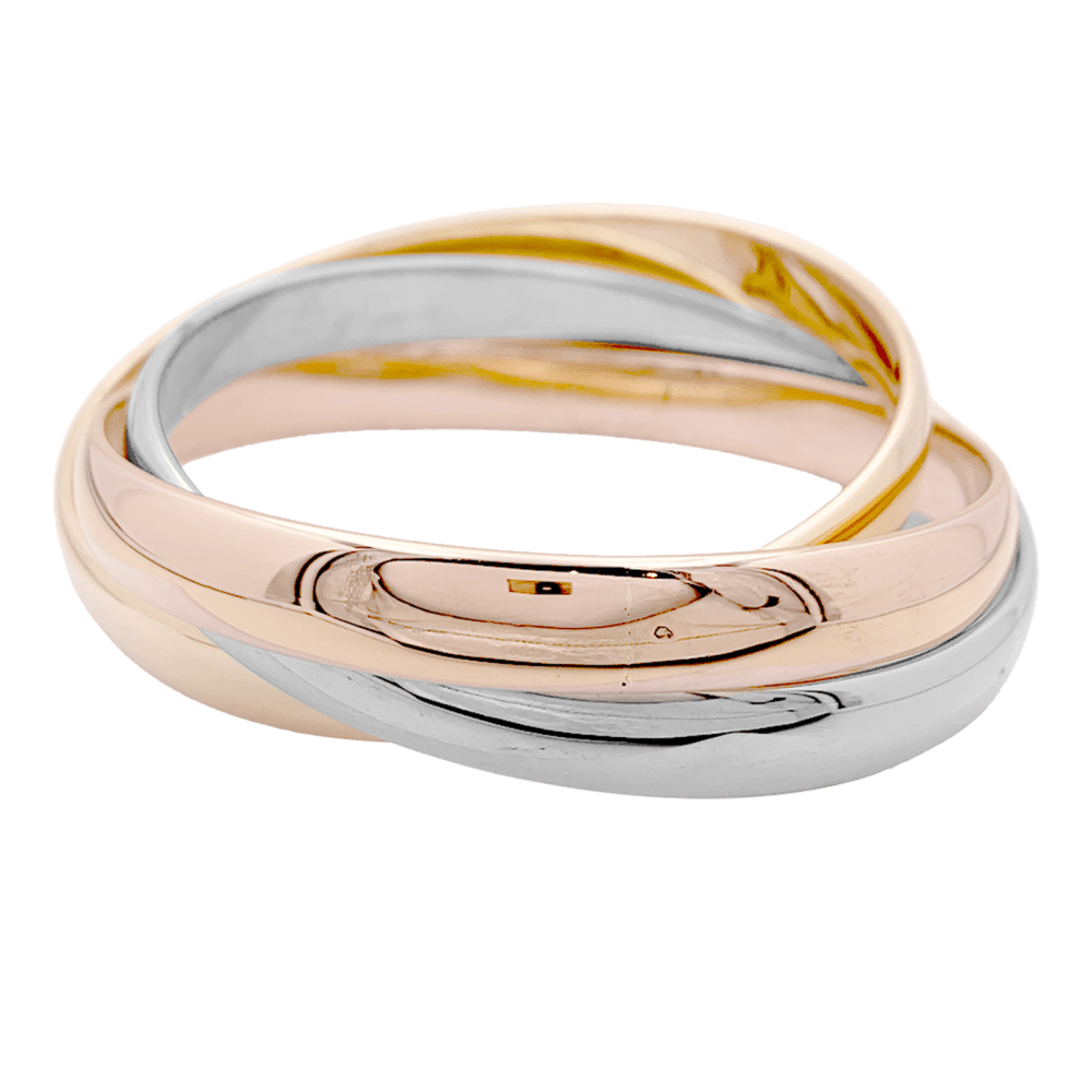 Bracelet Joncs CARTIER "Trinity" en or jaune, or blanc et or rose - Castafiore