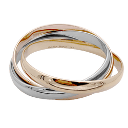 Bracelet Joncs CARTIER "Trinity" en or jaune, or blanc et or rose - Castafiore