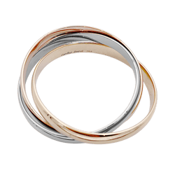 Bracelet Joncs CARTIER "Trinity" en or jaune, or blanc et or rose - Castafiore