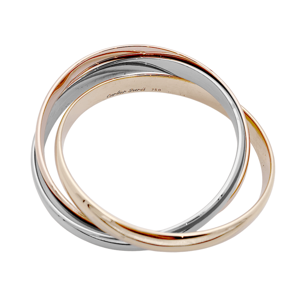 Bracelet Joncs CARTIER "Trinity" en or jaune, or blanc et or rose - Castafiore