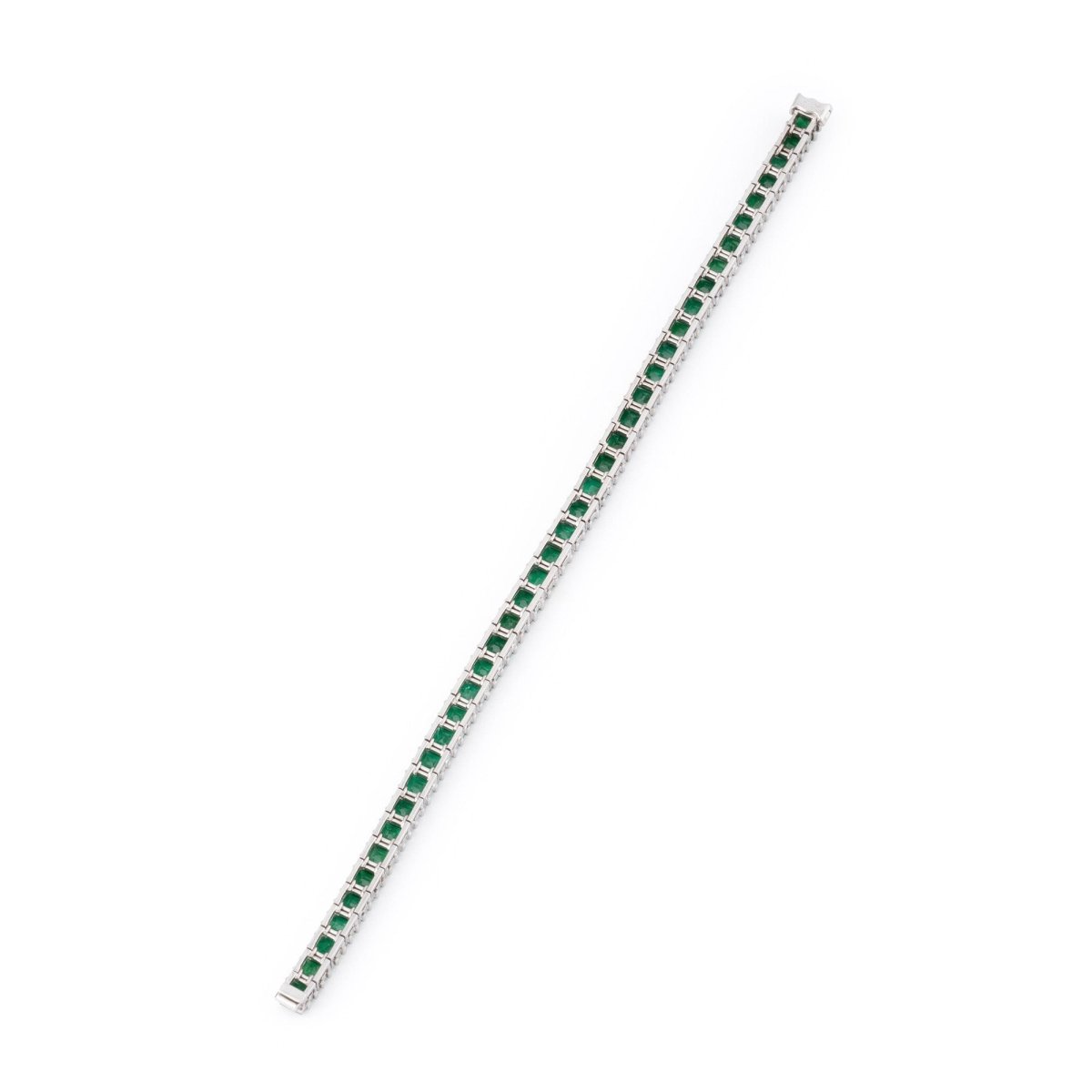 Bracelet Ligne BOUCHERON en or blanc et émeraudes - Castafiore