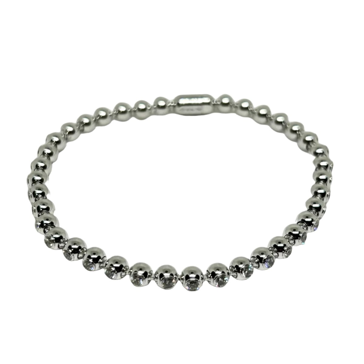 Bracelet Ligne CARTIER en or blanc et diamants - Castafiore