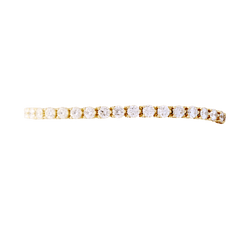 Bracelet Ligne CARTIER en or jaune et diamants - Castafiore