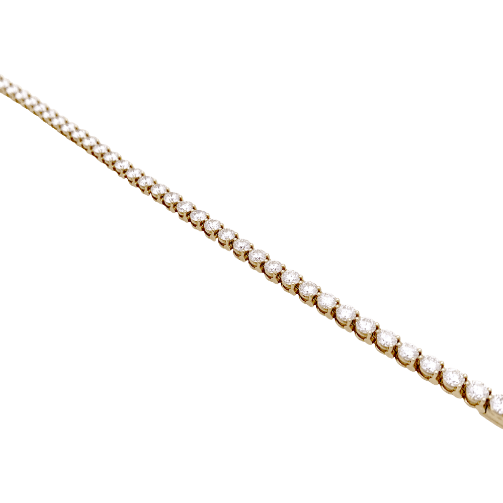 Bracelet Ligne CARTIER en or jaune et diamants - Castafiore