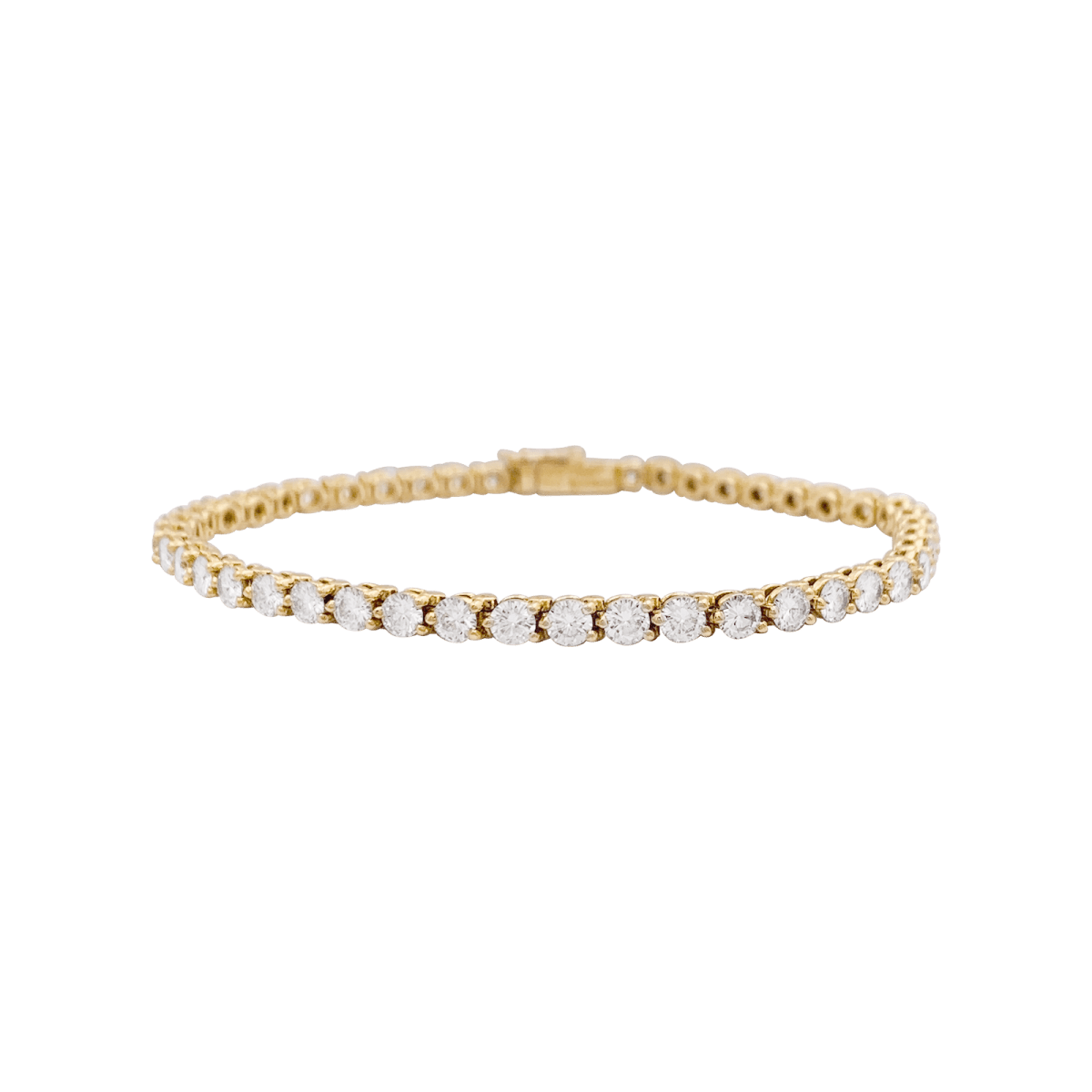 Bracelet Ligne CARTIER en or jaune et diamants. - Castafiore