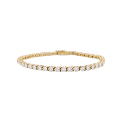 Bracelet Ligne CARTIER en or jaune et diamants. - Castafiore