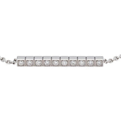 Bracelet Ligne CHOPARD "Ice Cube" en or blanc et diamants - Castafiore