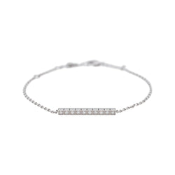 Bracelet Ligne CHOPARD "Ice Cube" en or blanc et diamants - Castafiore