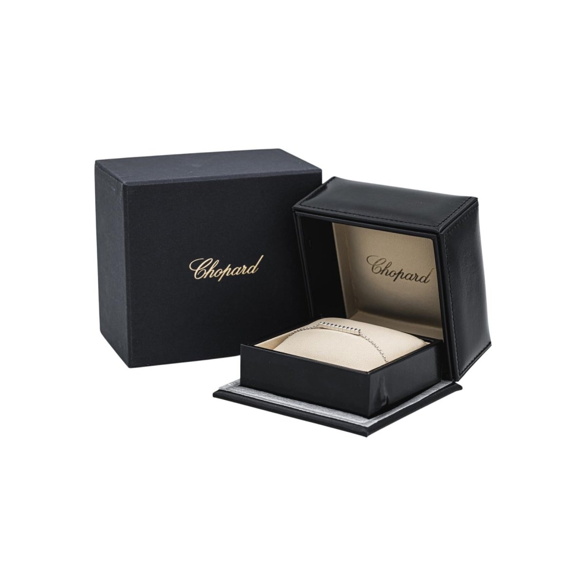Bracelet Ligne CHOPARD "Ice Cube" en or blanc et diamants - Castafiore